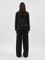 Christopher Esber | Calero Tie Front Top in Black | The UNDONE