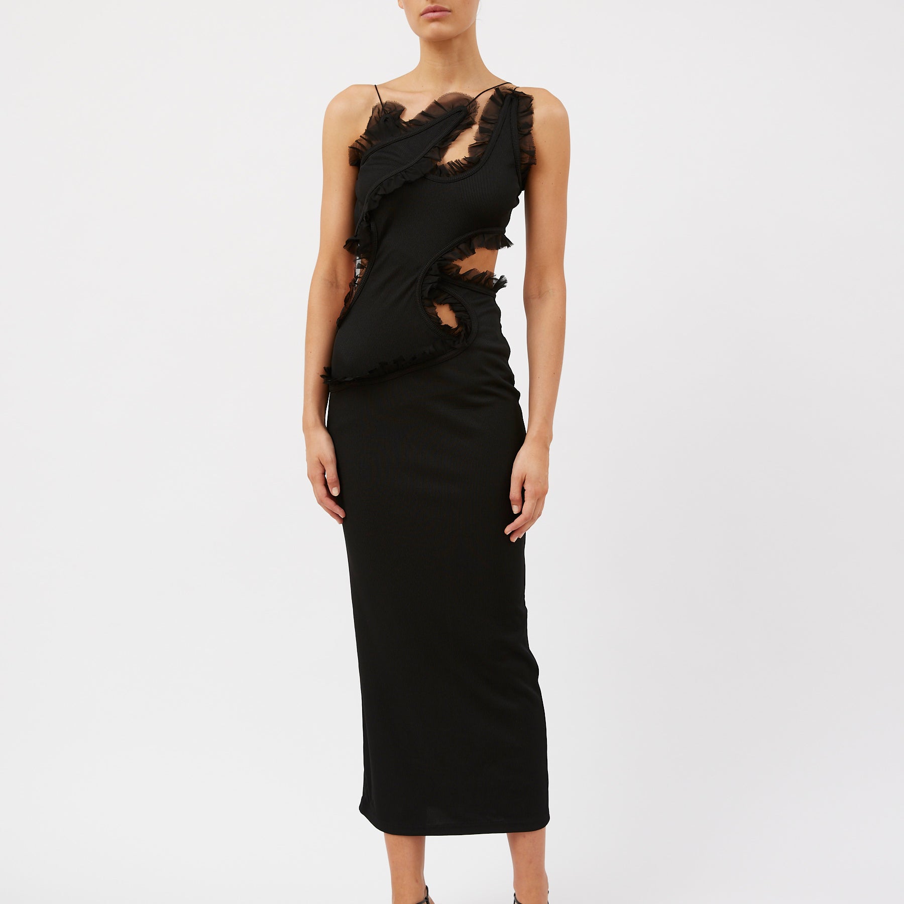 Christopher Esber | Carina Interlinked Dress in Black | The UNDONE