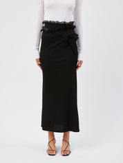 Christopher Esber | Carina Interlinked Skirt in Black | The UNDONE