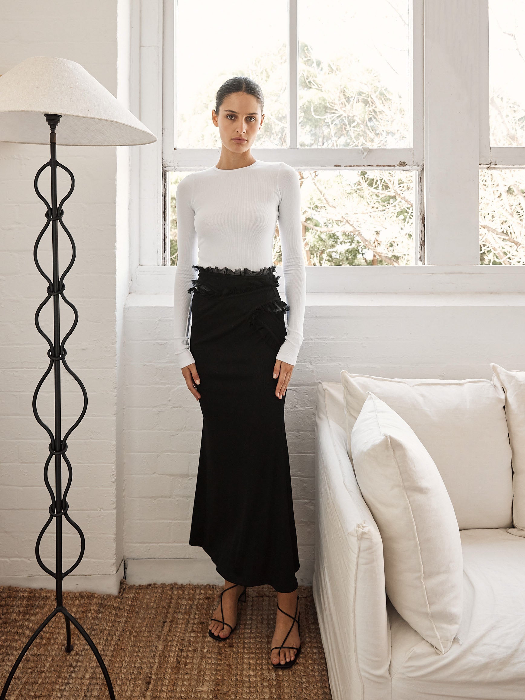 Christopher Esber | Carina Interlinked Skirt in Black | The UNDONE
