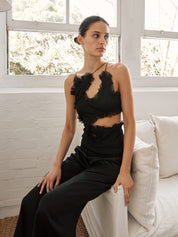 Christopher Esber | Carina Interlinked Top in Black | The UNDONE
