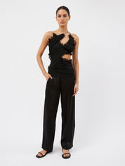 Christopher Esber | Carina Interlinked Top in Black | The UNDONE