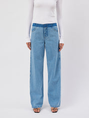 Christopher Esber | Deconstruct Denim Jean in Indigo | The UNDONE