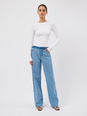 Christopher Esber | Deconstruct Denim Jean in Indigo | The UNDONE