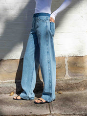 Christopher Esber | Deconstruct Denim Jean in Indigo | The UNDONE