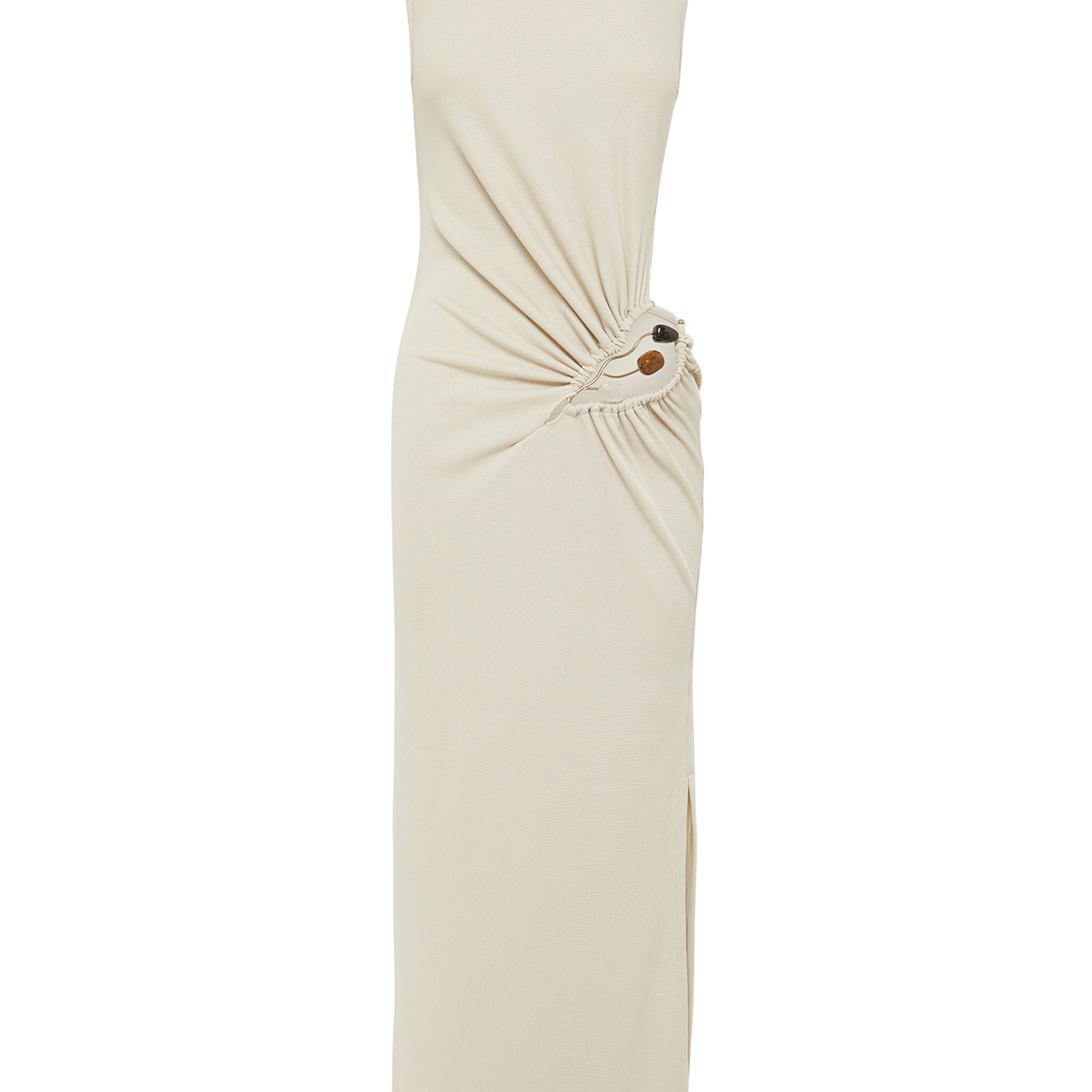 Christopher Esber | Folia Float Buckle Tank Dress in Cream | The UNDONE