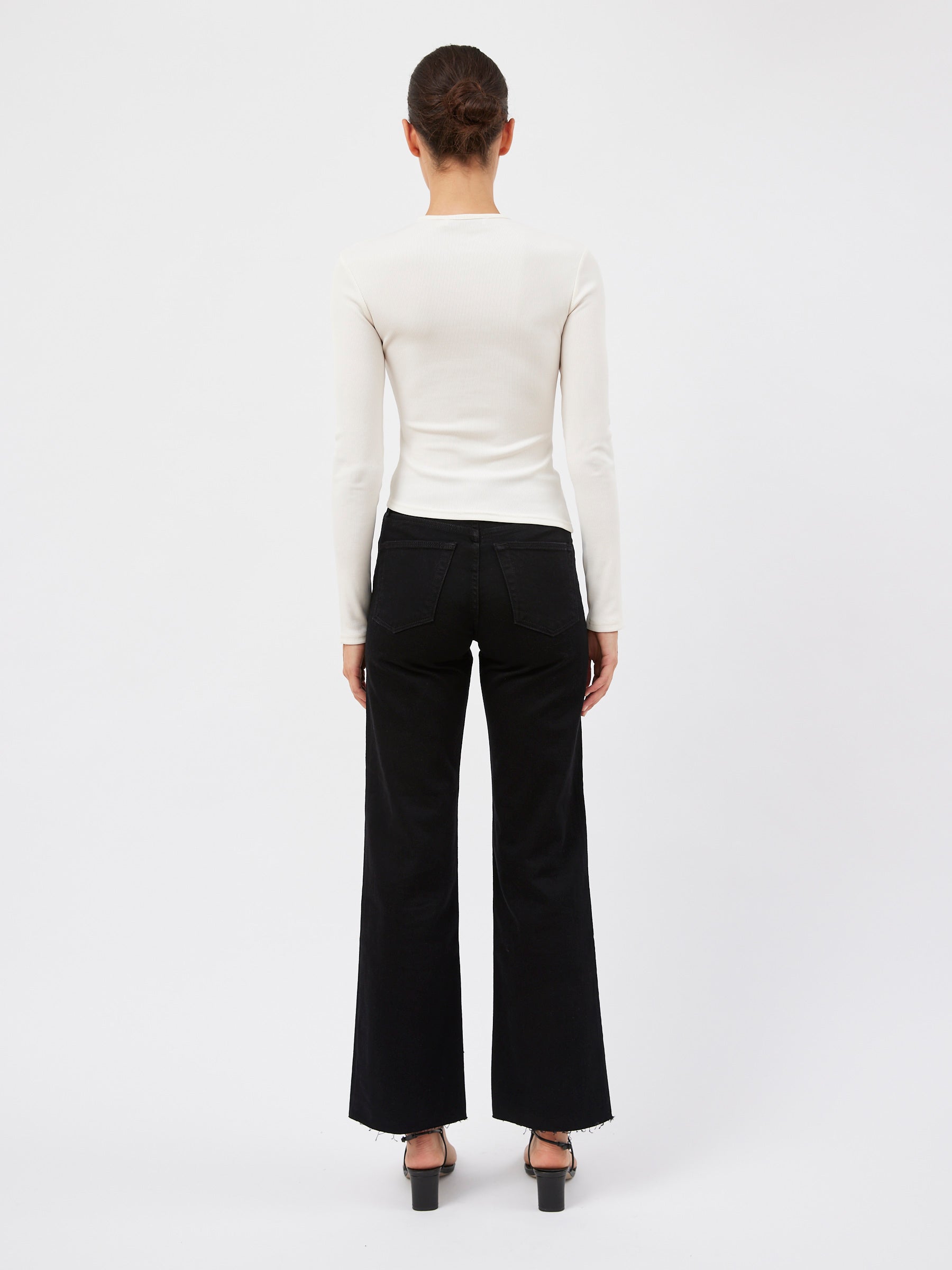 Christopher Esber | Open Twist Long Sleeve Top in Snow White | The UNDONE
