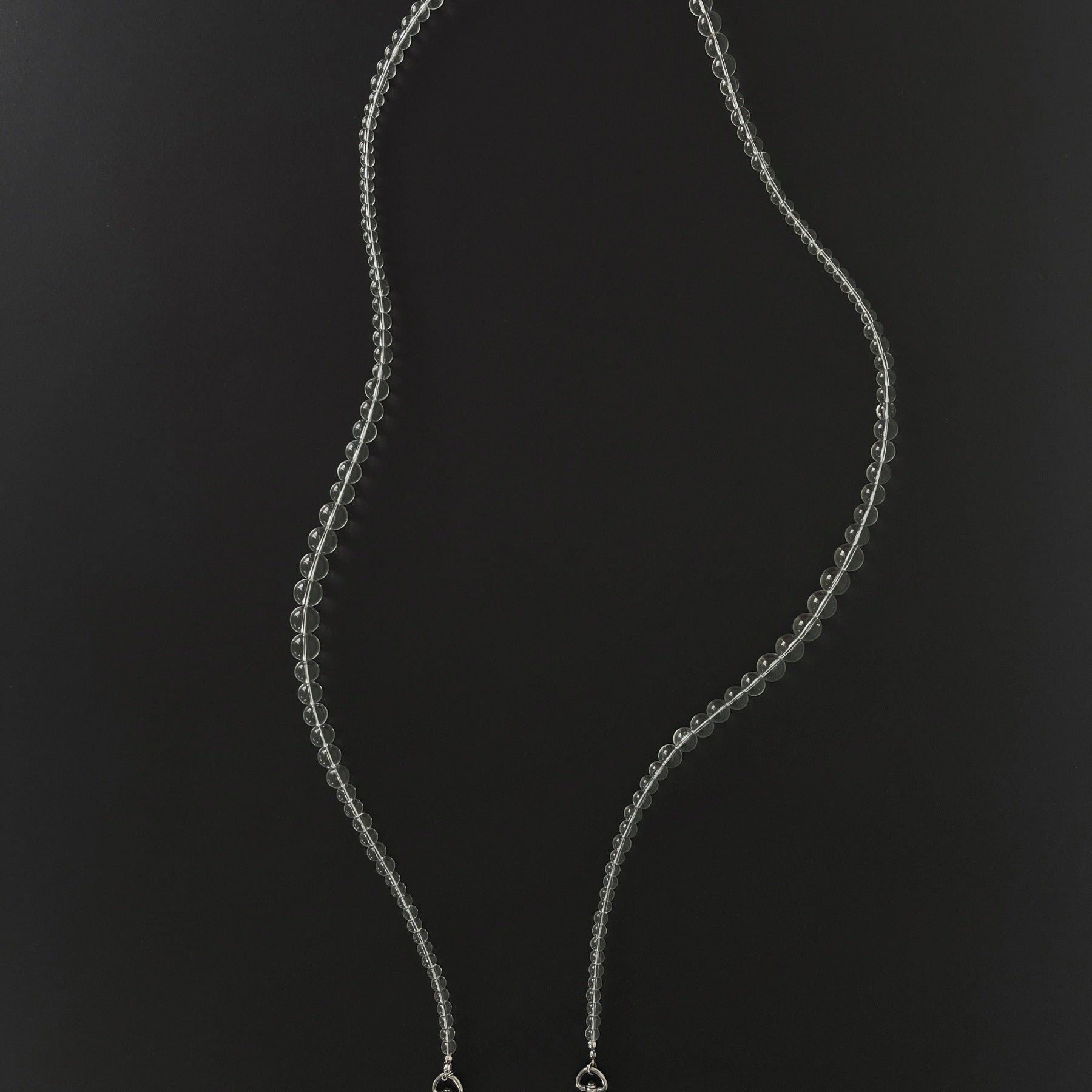 Etti Clear Glass Beaded Phone Strap - Functional Jewellery | The UNDONE