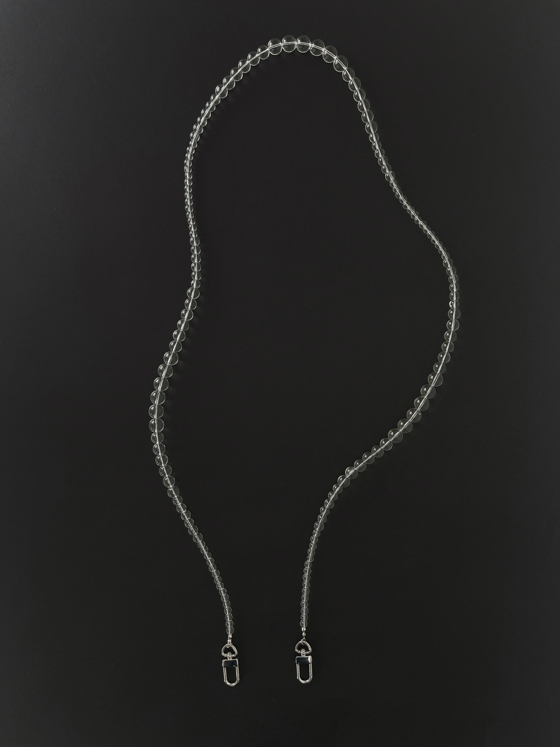 Etti Clear Glass Beaded Phone Strap - Functional Jewellery | The UNDONE