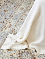 CULTIVER | Heavyweight Linen Bedcover in Ivory | The UNDONE