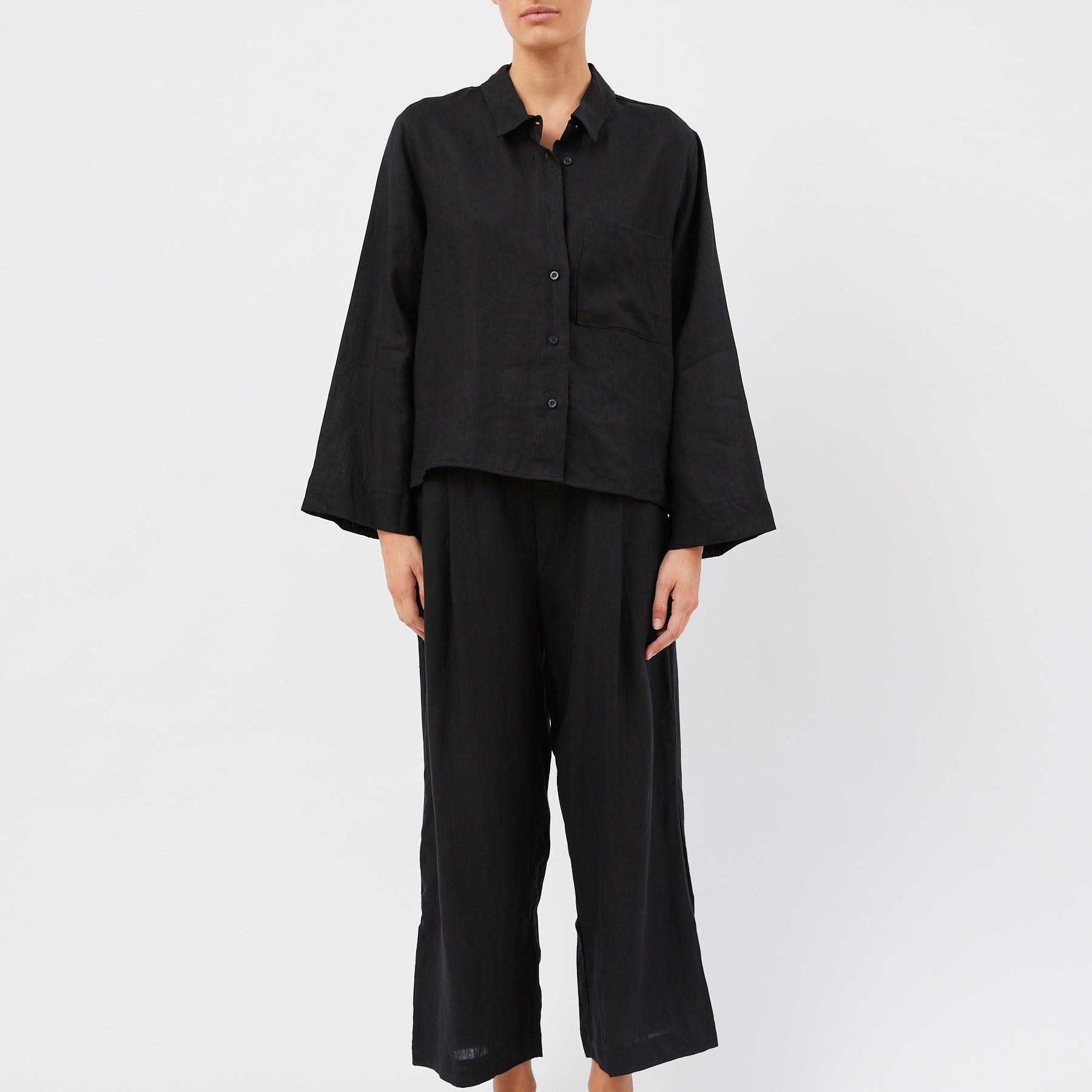 Deiji Studios | The Drawcord Set in Deep Black | The UNDONE