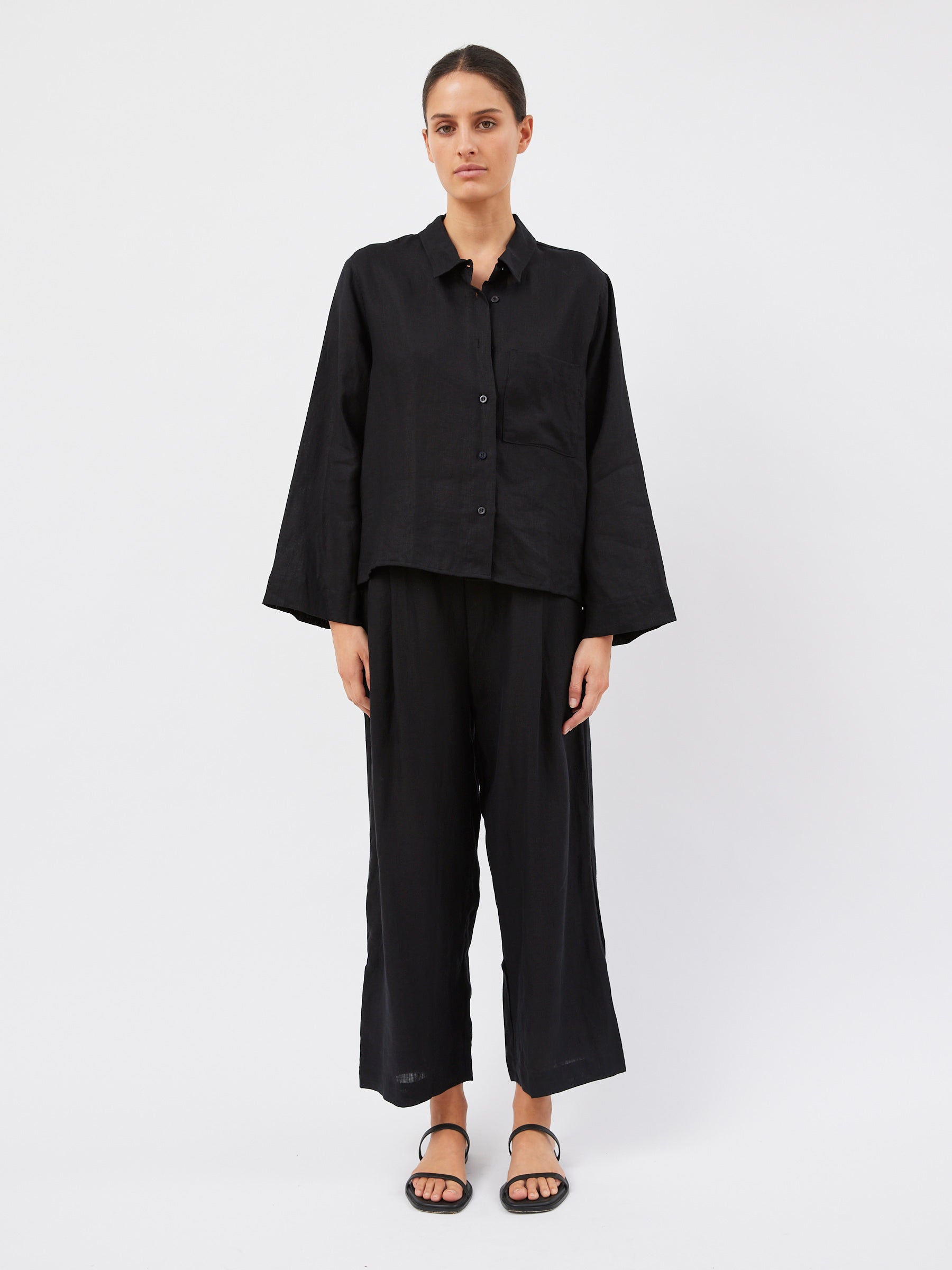Deiji Studios | The Drawcord Set in Deep Black | The UNDONE