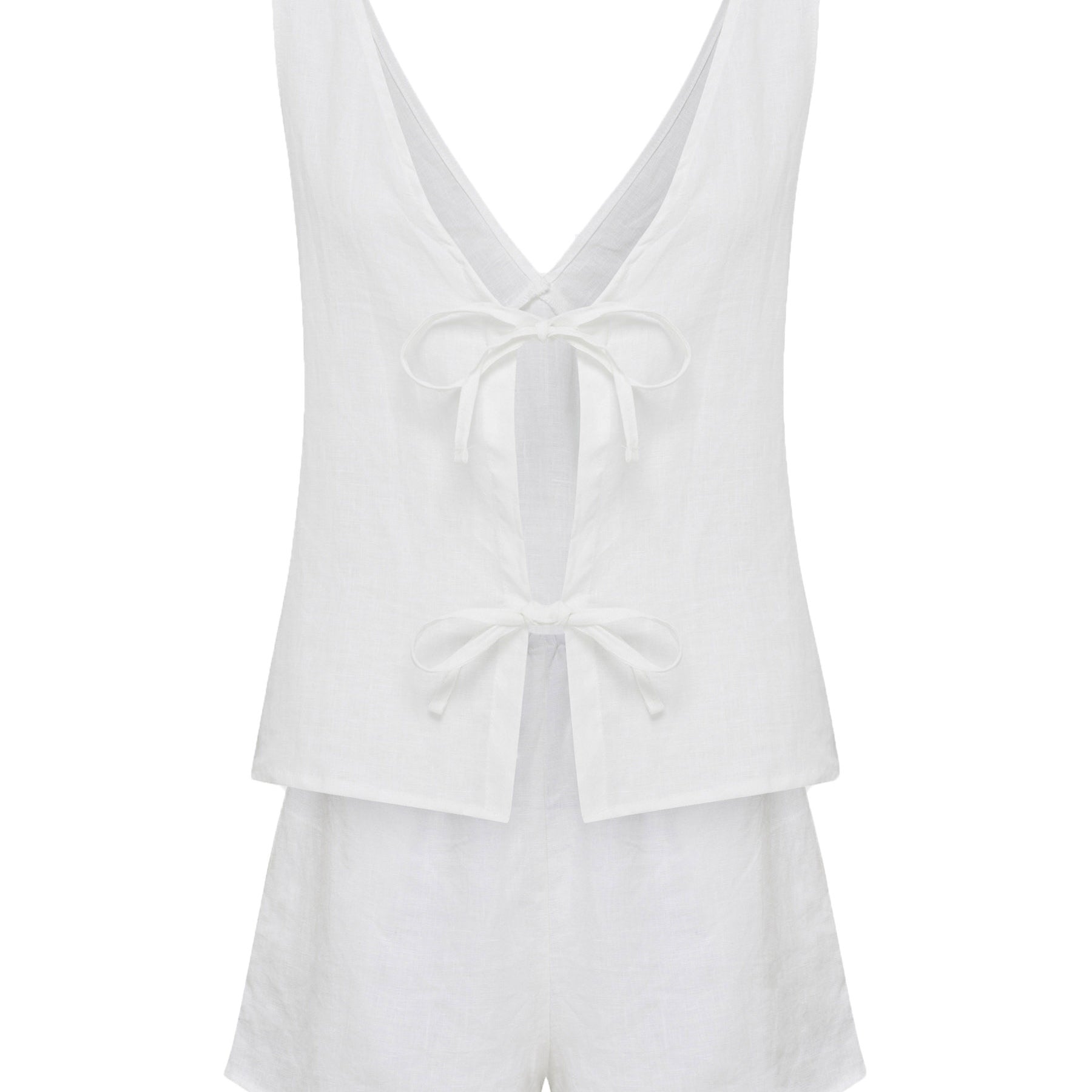 Deiji Studios | Two Tie Set in White | The UNDONE