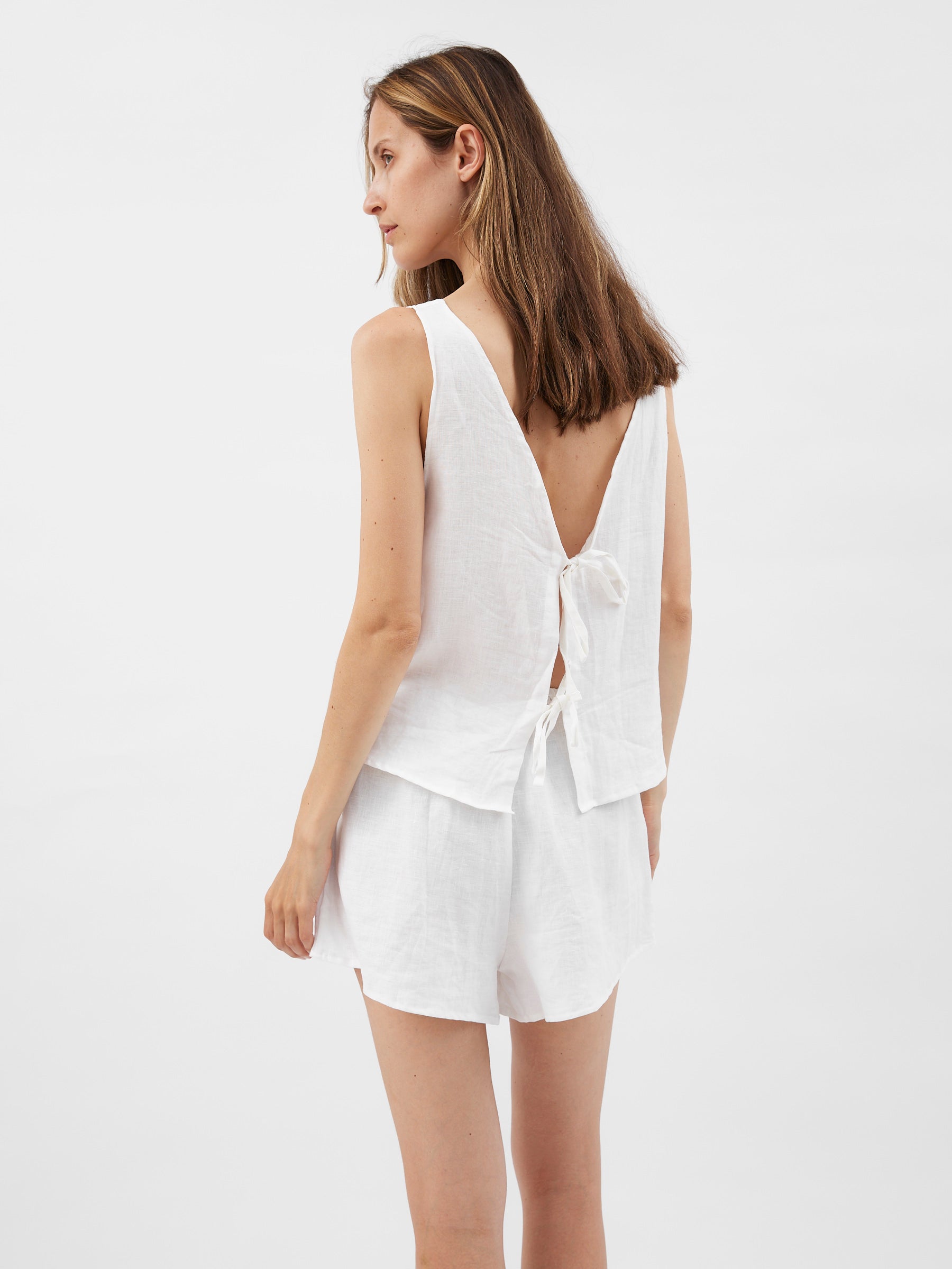 Deiji Studios | Two Tie Set in White | The UNDONE