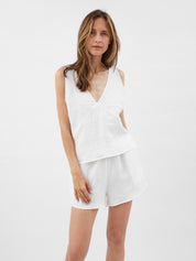 Deiji Studios | Two Tie Set in White | The UNDONE