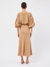 Dominique Healy | Wray Skirt in Camel | The UNDONE