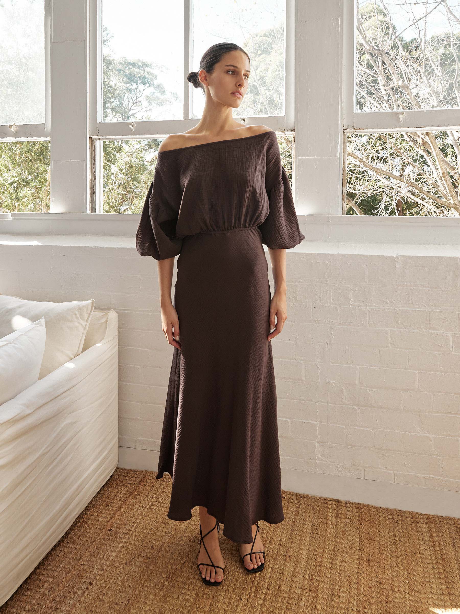 Dominique Healy | Louie Dress in Espresso | The UNDONE