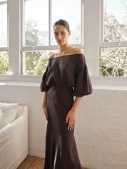 Dominique Healy | Louie Dress in Espresso | The UNDONE