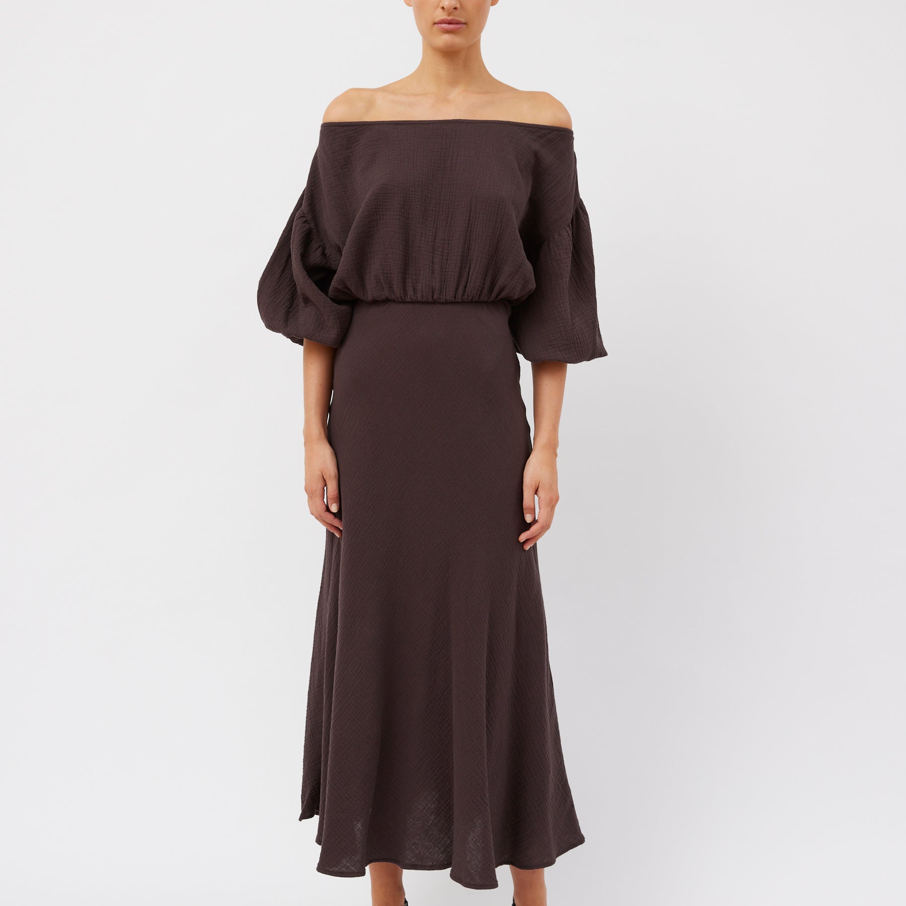 Dominique Healy | Louie Dress in Espresso | The UNDONE