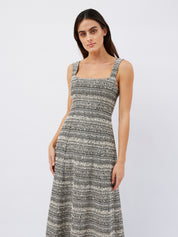 Dominique Healy | Naia Dress in Black/Ivory | The UNDONE