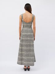 Dominique Healy | Naia Dress in Black/Ivory | The UNDONE