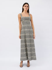 Dominique Healy | Naia Dress in Black/Ivory | The UNDONE