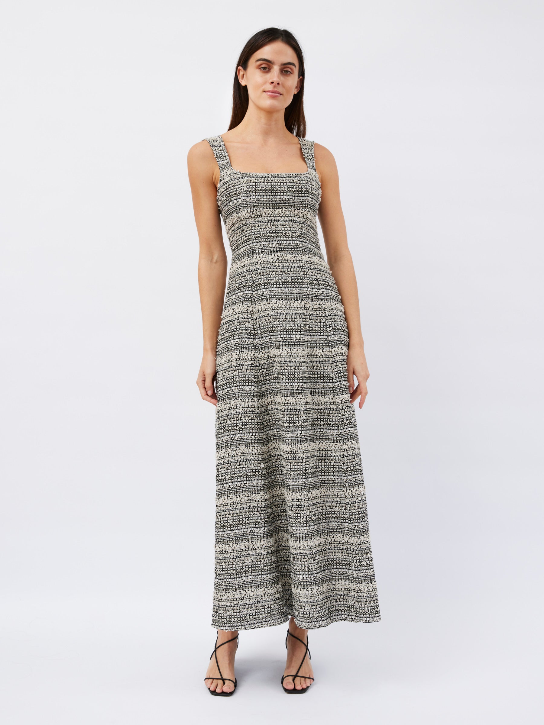 Dominique Healy | Naia Dress in Black/Ivory | The UNDONE