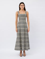 Dominique Healy | Naia Dress in Black/Ivory | The UNDONE