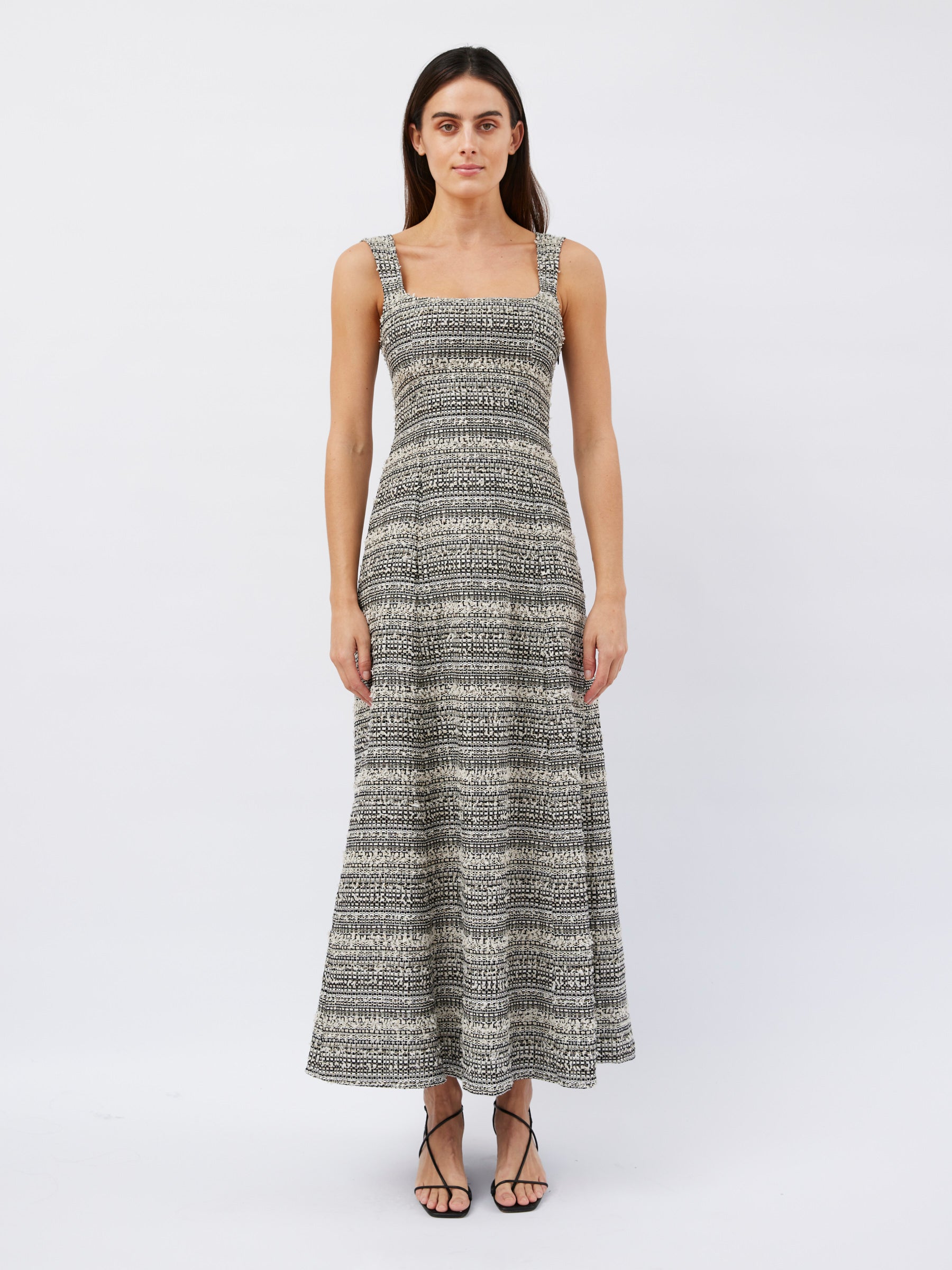 Dominique Healy | Naia Dress in Black/Ivory | The UNDONE
