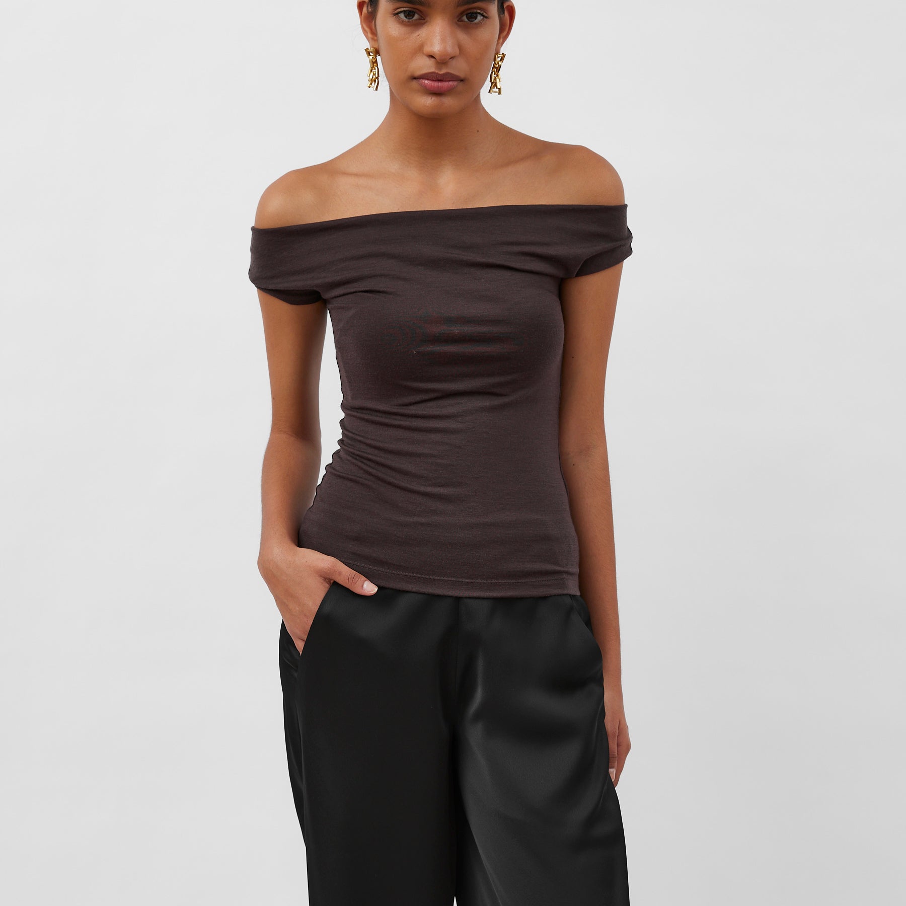 Dominique Healy | Vera Top in Espresso | The UNDONE
