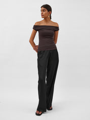 Dominique Healy | Vera Top in Espresso | The UNDONE