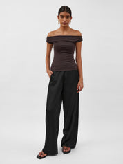 Dominique Healy | Vera Top in Espresso | The UNDONE