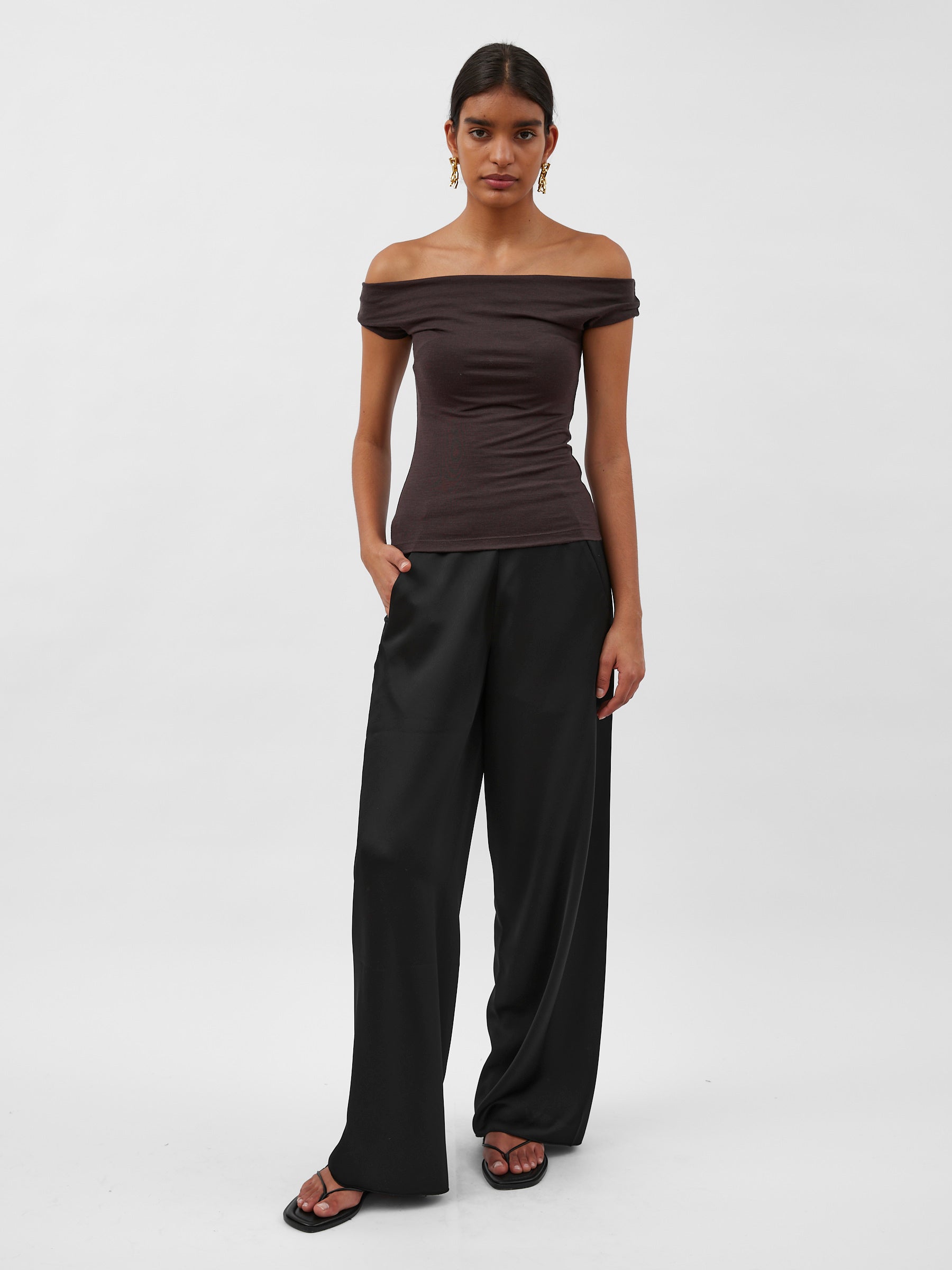 Dominique Healy | Vera Top in Espresso | The UNDONE