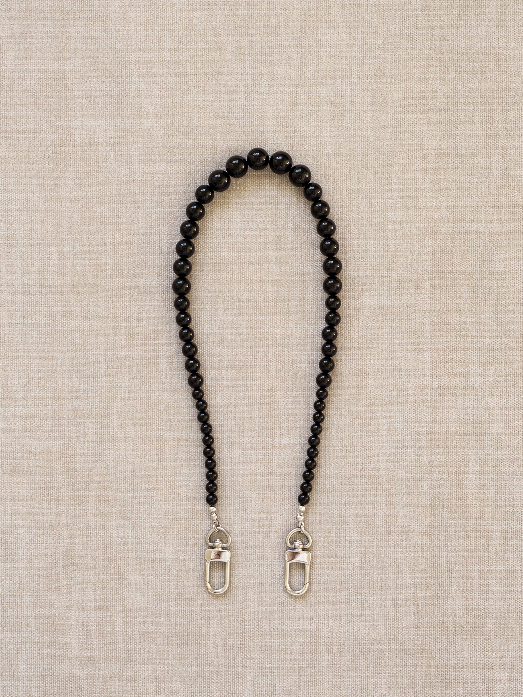 Dree Black Beaded Phone Wristlet - Functional Jewellery | The UNDONE