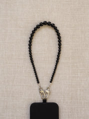 Dree Black Beaded Phone Wristlet - Functional Jewellery | The UNDONE