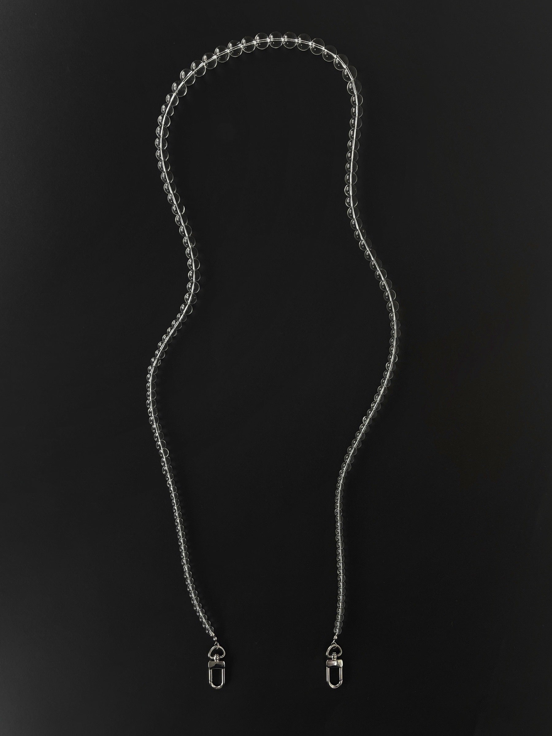 Dree Clear Glass Crossbody Phone Strap - Functional Jewellery | The UNDONE