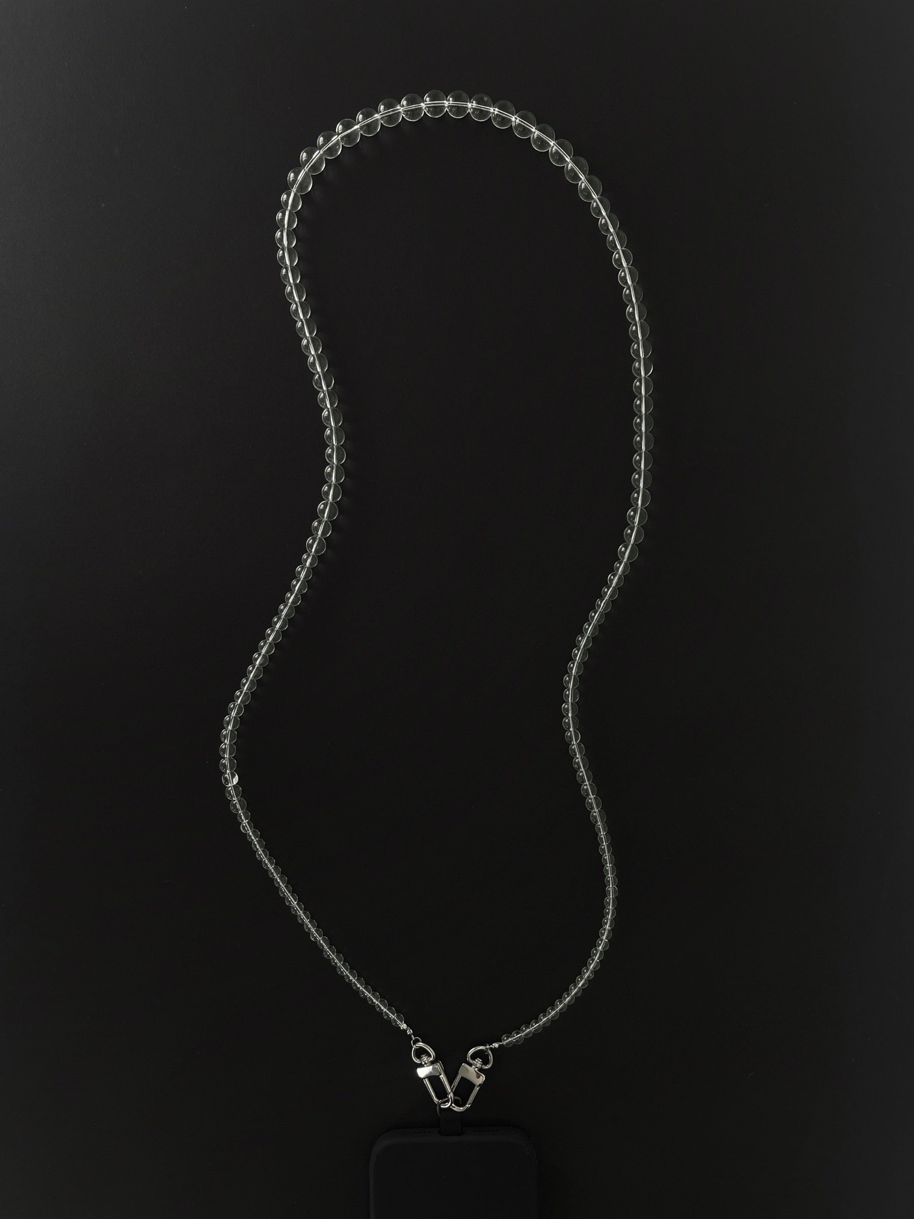 Dree Clear Glass Crossbody Phone Strap - Functional Jewellery | The UNDONE