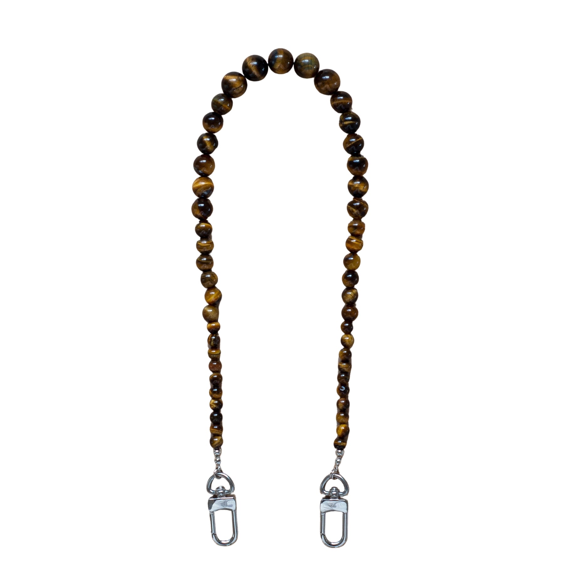 Dree Brown Tiger's Eye Beaded Phone Wristlet - Functional Jewellery | The UNDONE