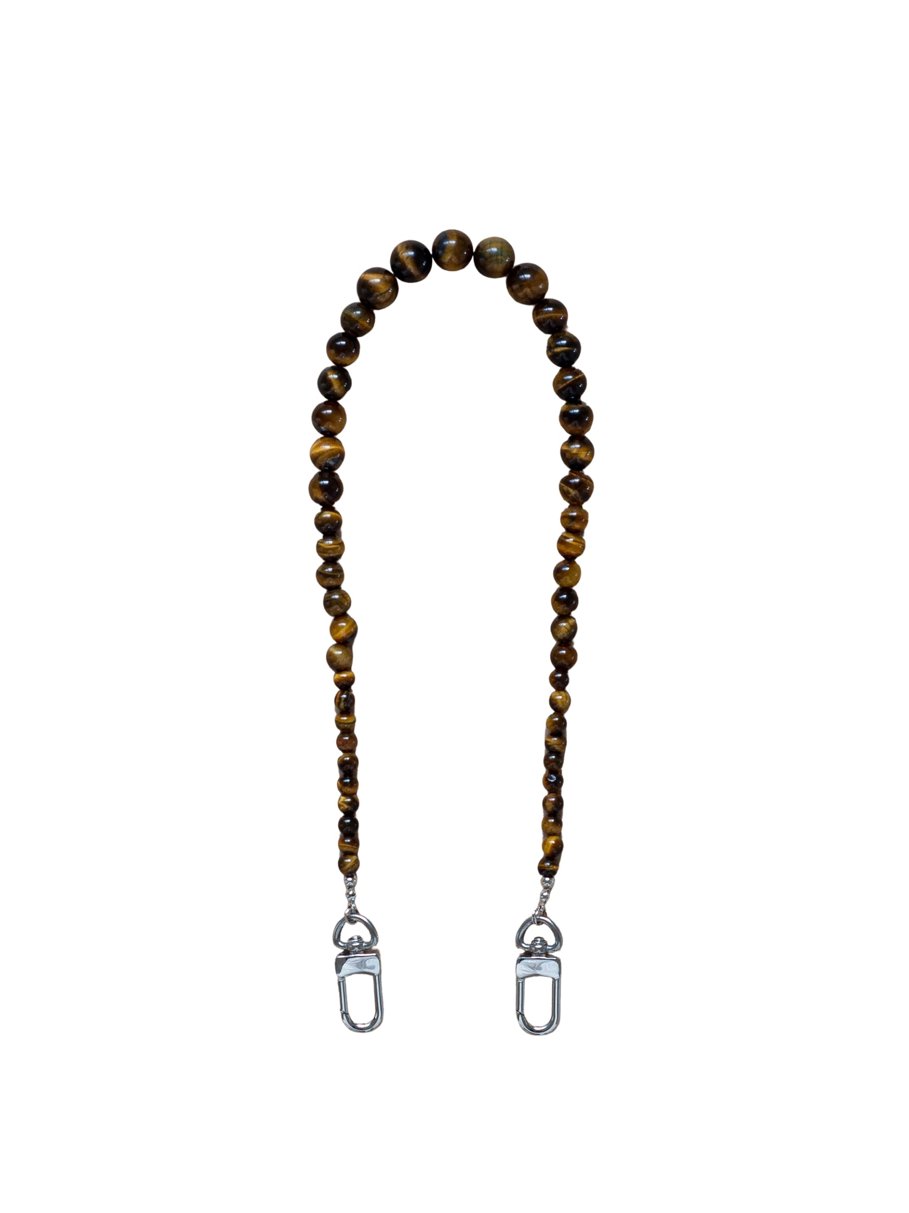 Dree Brown Tiger's Eye Beaded Phone Wristlet - Functional Jewellery | The UNDONE