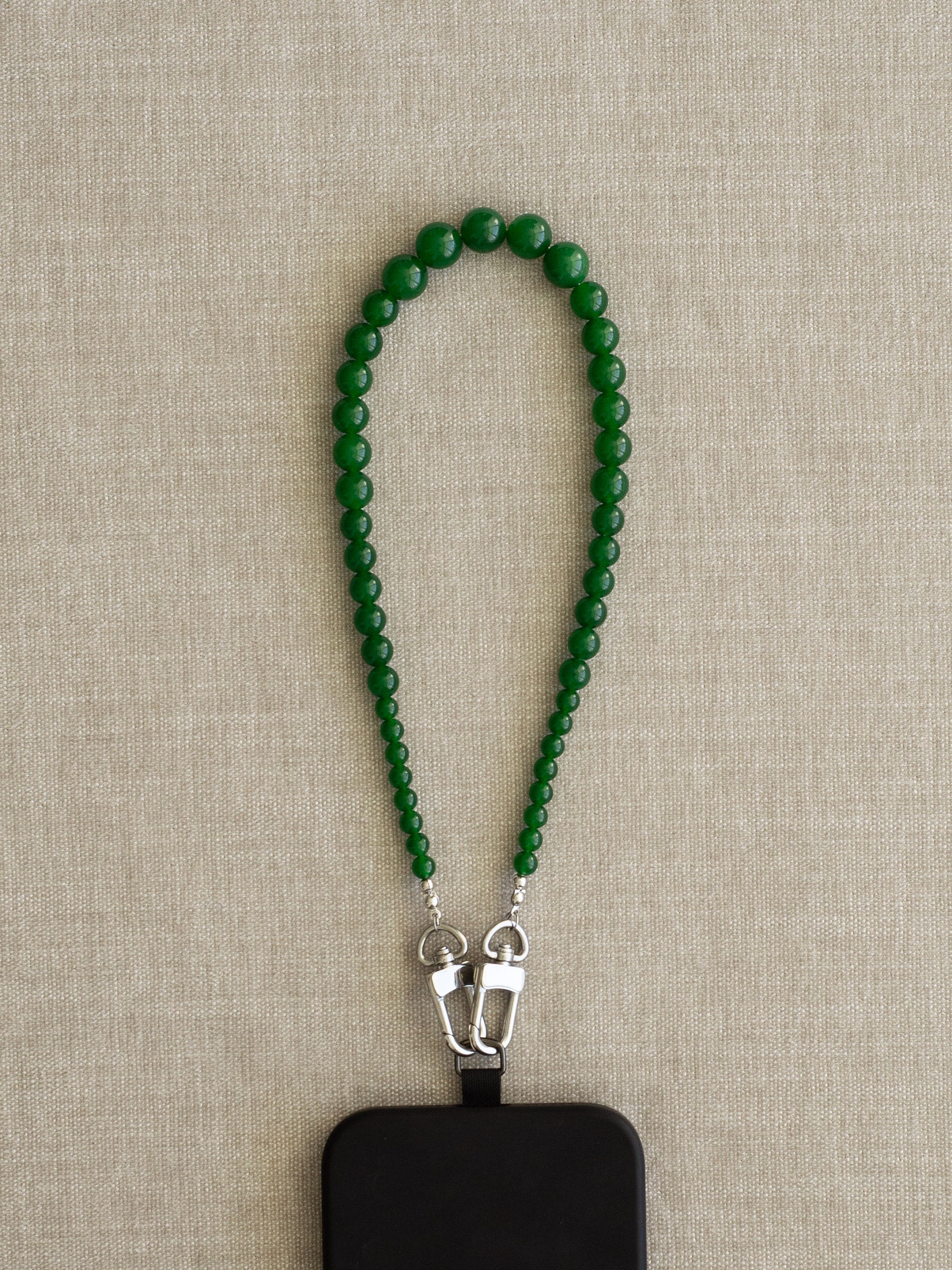 Green Jade Beaded Phone Wristlet - Functional Jewellery | The UNDONE