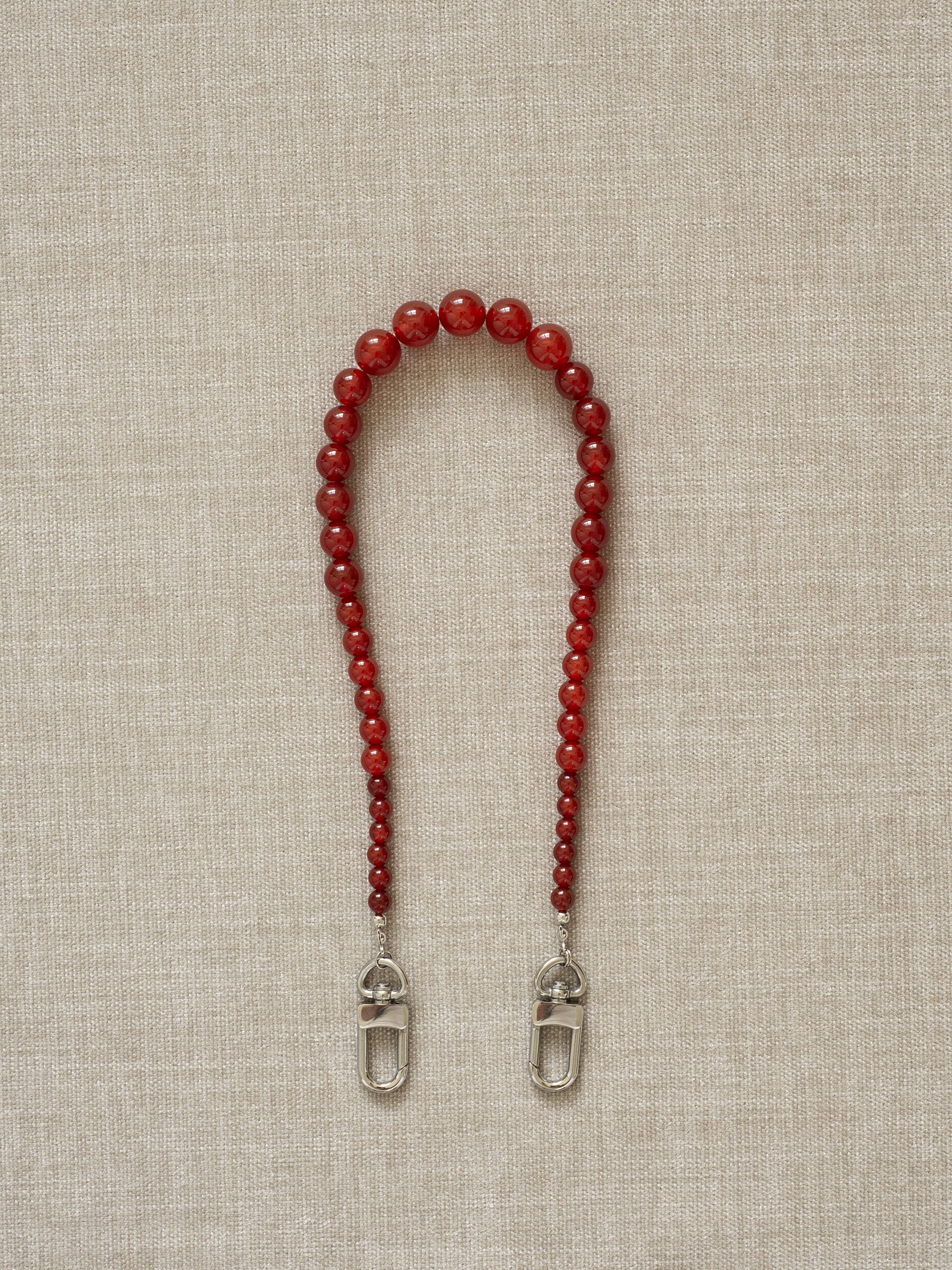 Red Carnelian Beaded Phone Wristlet - Functional Jewellery | The UNDONE