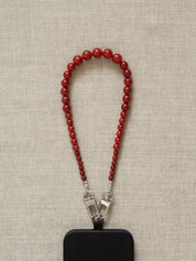 Red Carnelian Beaded Phone Wristlet - Functional Jewellery | The UNDONE