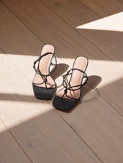 Edie Collective | The Betty Knot Heel in Black | The UNDONE