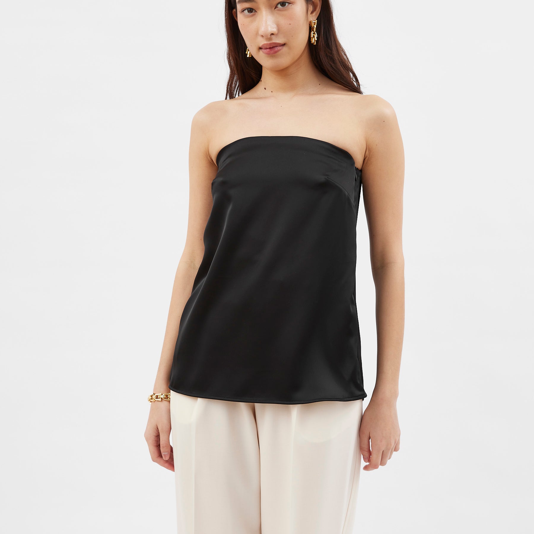 Esse Studios | Mono Column Top in Black | The UNDONE