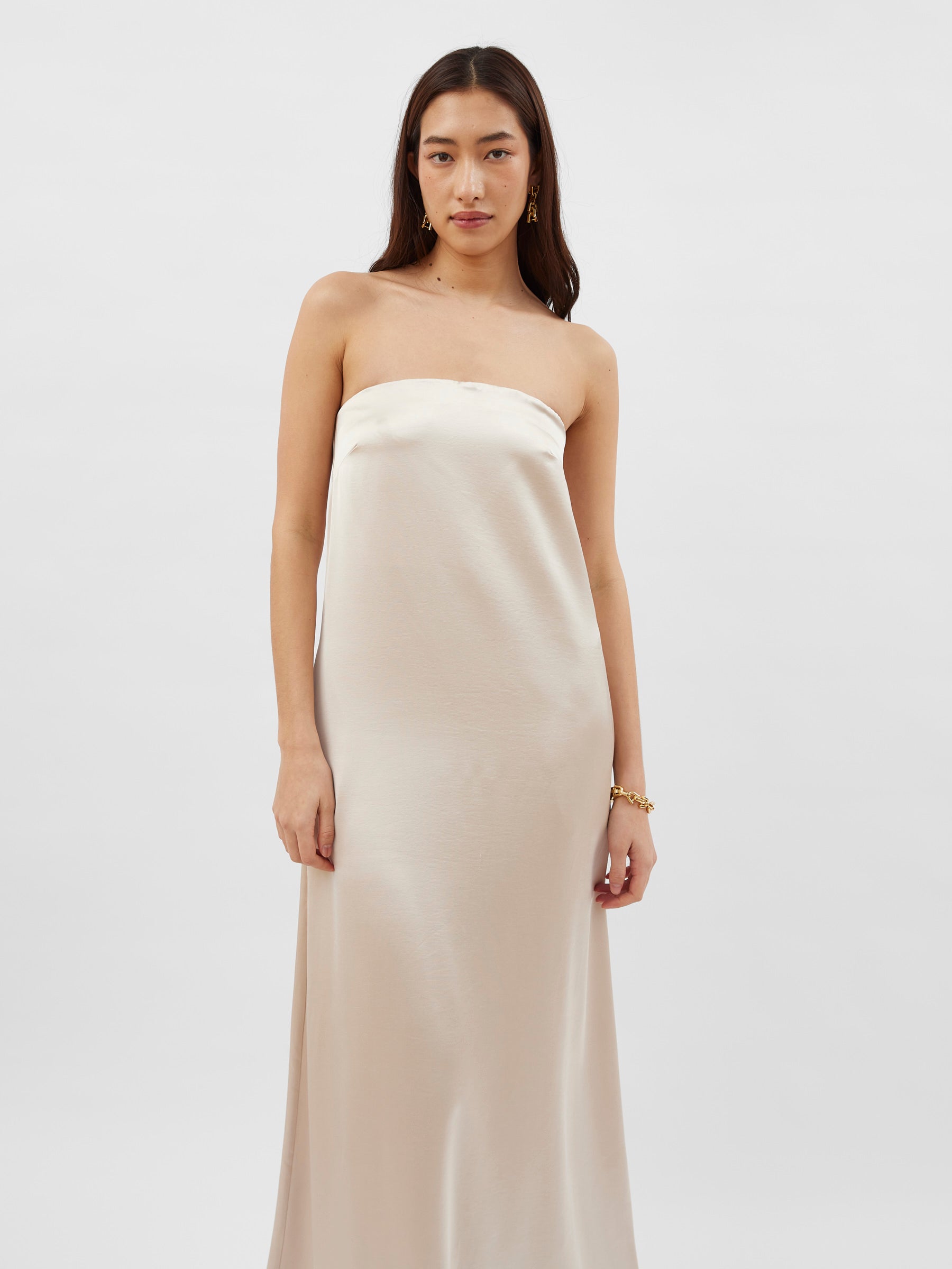 Esse Studios | Opia Column Dress in Cream | The UNDONE