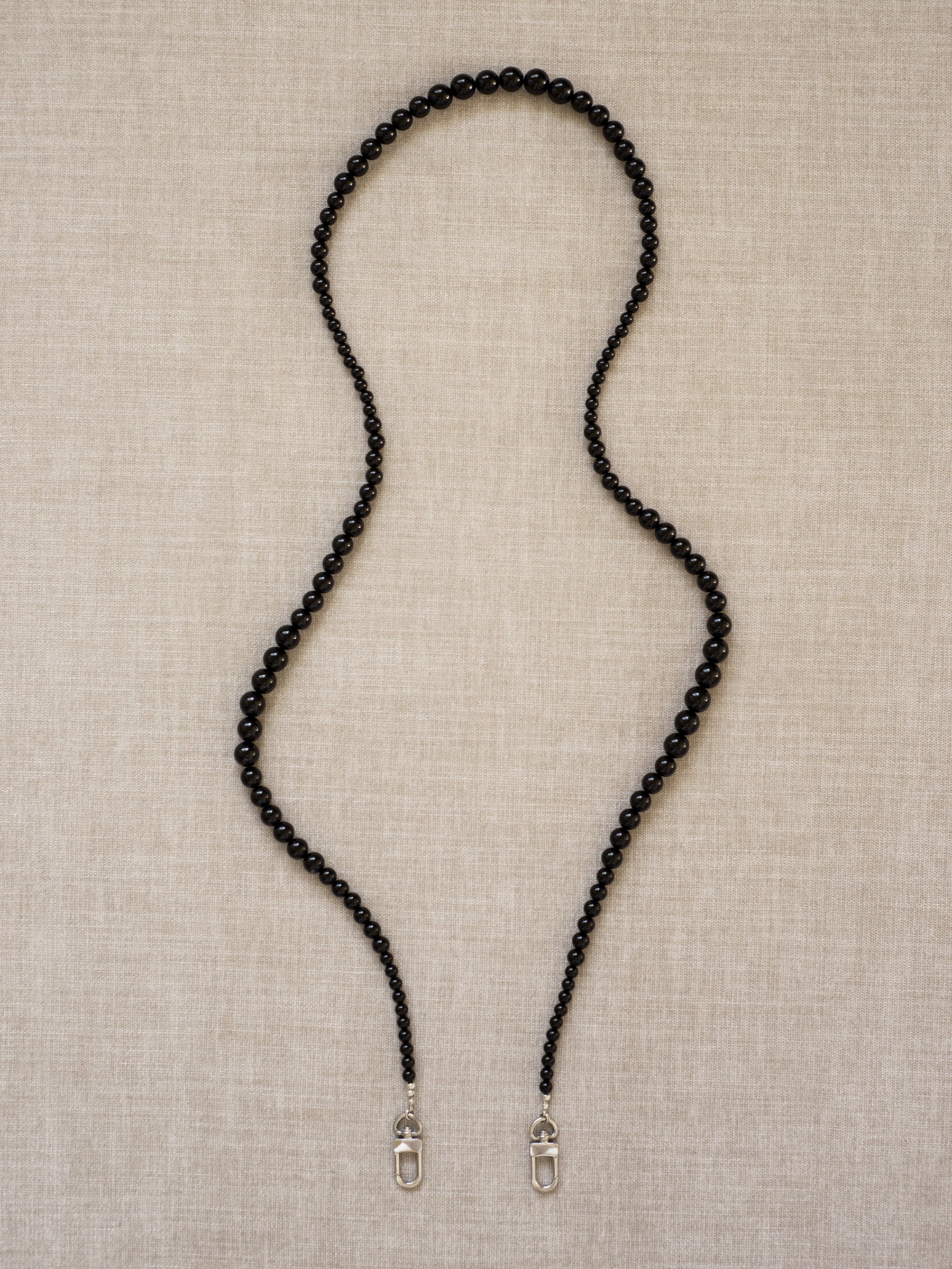 Etti Black Beaded Phone Strap - Functional Jewellery | The UNDONE
