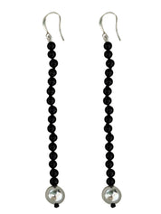 Cait Earrings - Black Onyx | The UNDONE