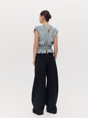Harris Tapper | Chamberlain Top in Blue Dove | The UNDONE