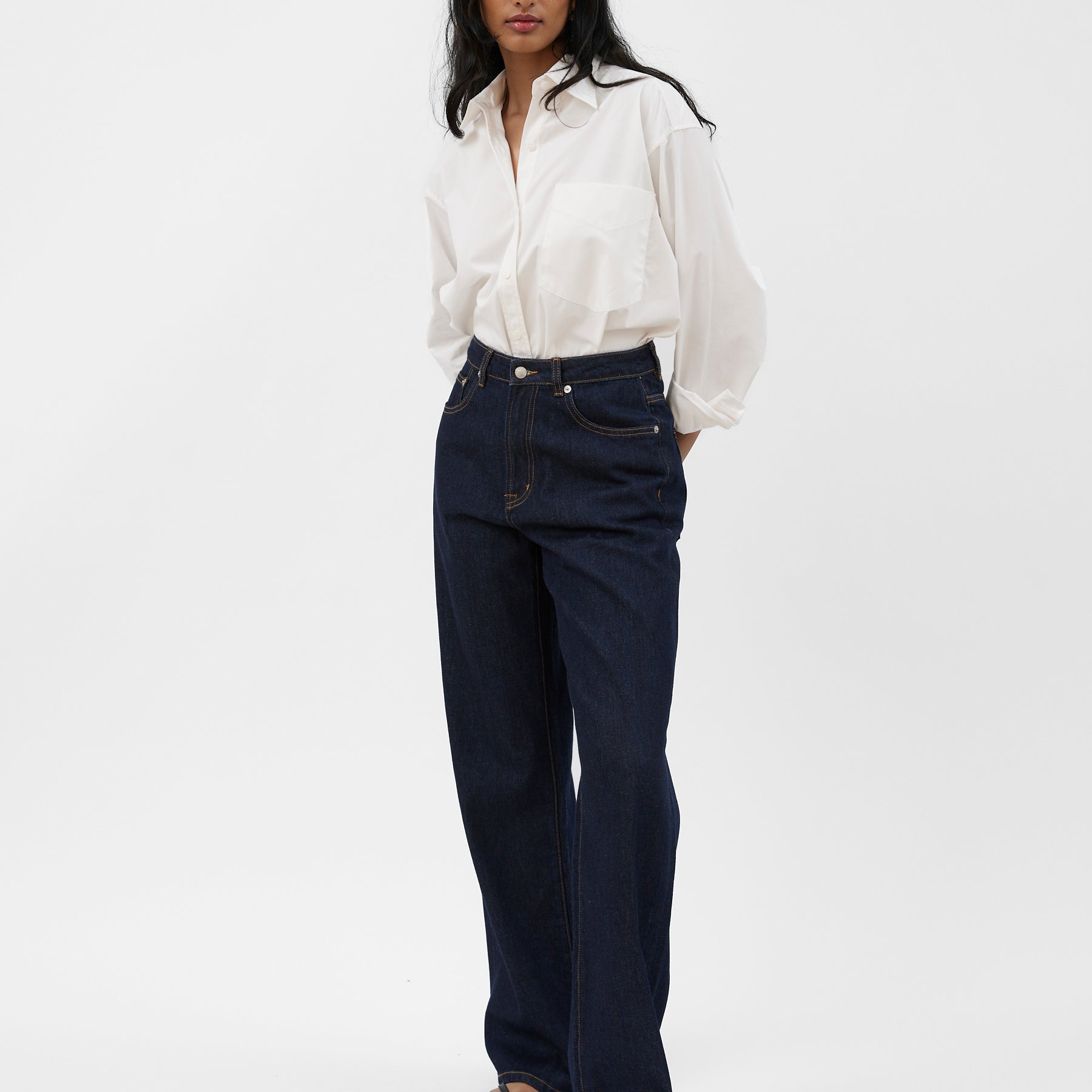 Marle | Wide Leg Jean in Indigo | The UNDONE