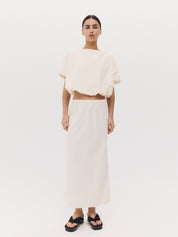 Harris Tapper | Lindsay Top in Ivory | The UNDONE